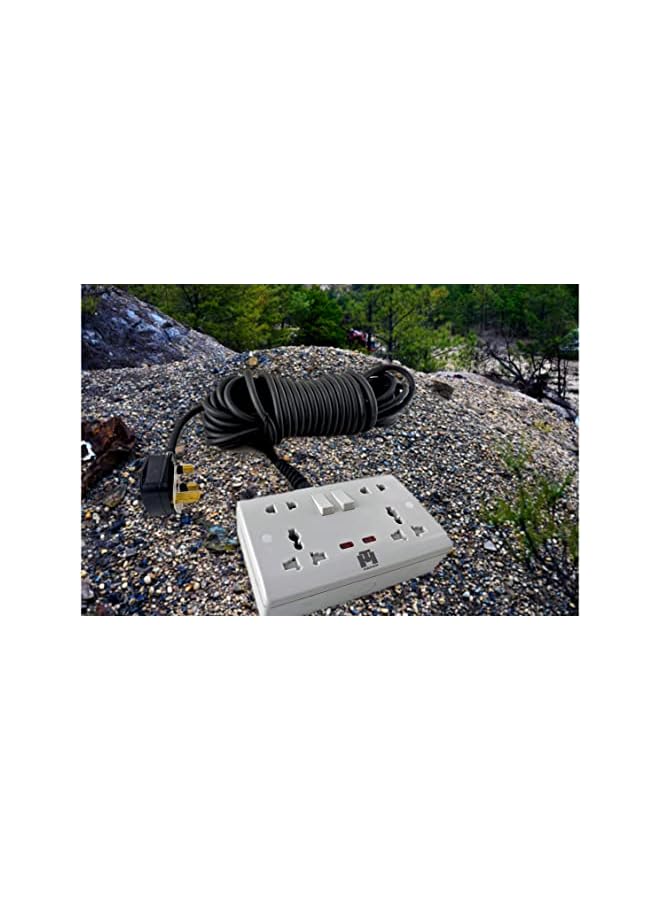 Hassan Extension Double Universal Socket with Heavy Duty Power Cord (5m) - Image 3