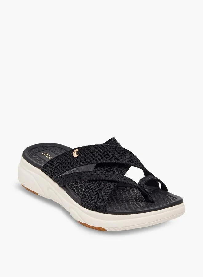 لو كونفورت Women Textured Slip-On Sandals