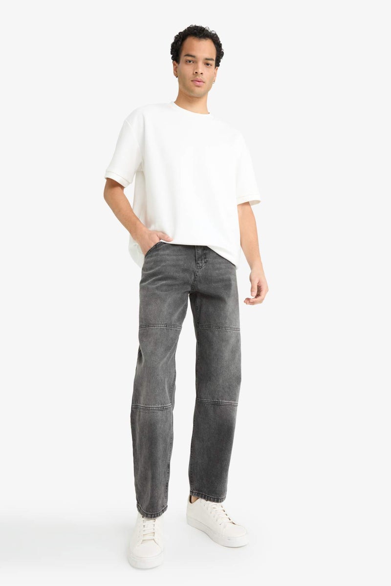 DeFacto Relax Fit Ripped Detail Jeans - Image 1
