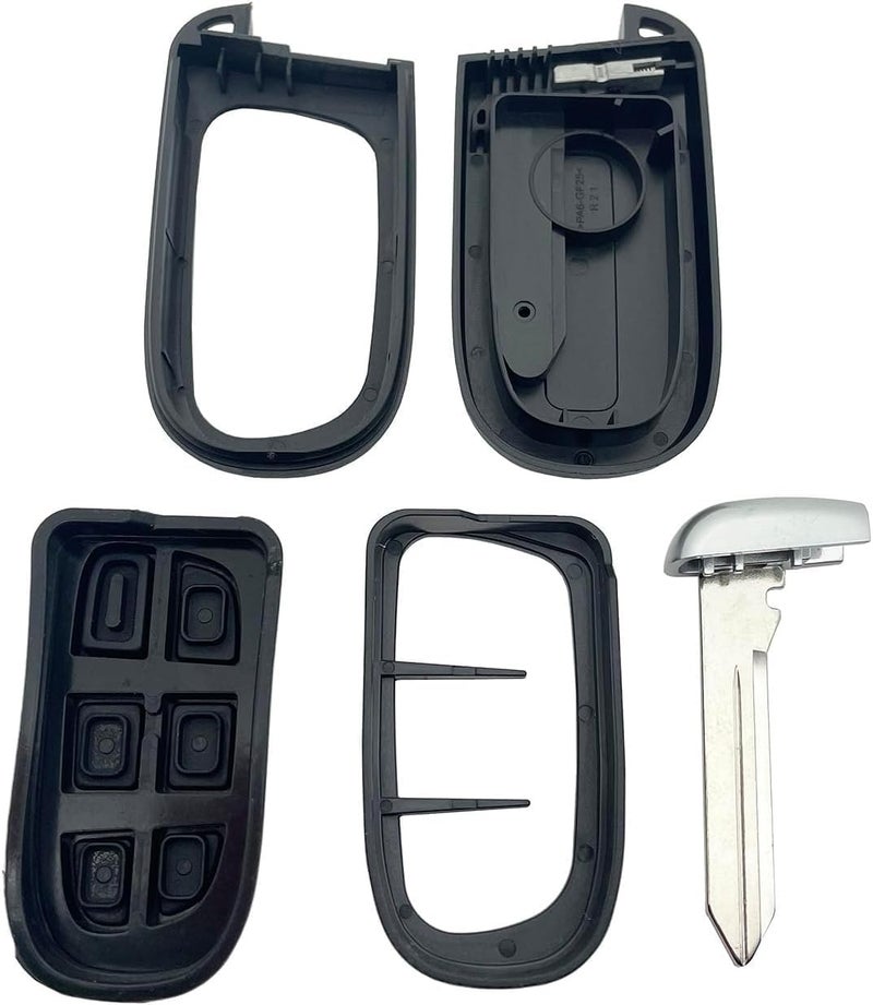 Arooma 5 Button Car Key Shell Cover for Jeep Cherokee 2014-2022, Replacement Remote Control Fob Case with Uncut Key Blade - Image 5