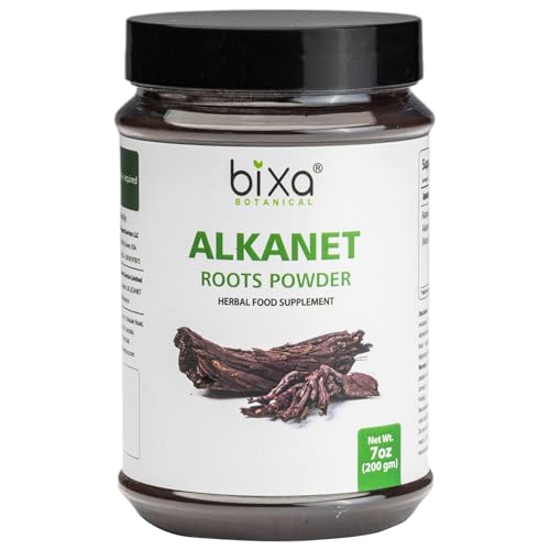 bixa BOTANICAL Alkanet Root Powder  RatanjotArnebia Nobilis  Antioxidant  Gluten Free NonGMO Steam Treated Vegan 100 Pure200 Grams  7 OZ - Image 1