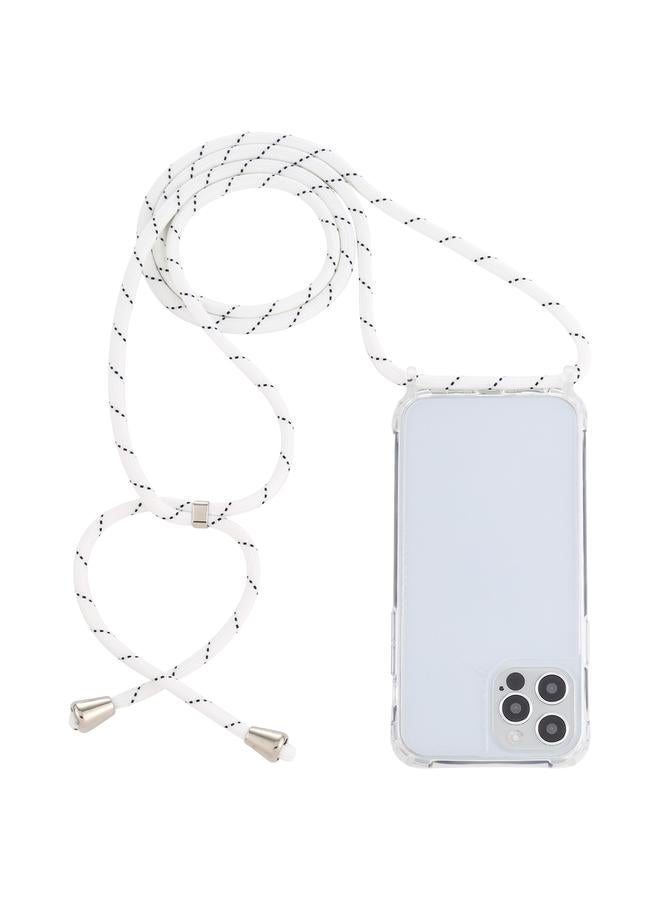 Zaboon Case For iPhone 13 mini Transparent Acrylic Airbag Shockproof Phone Protective Case with Lanyard - Image 1