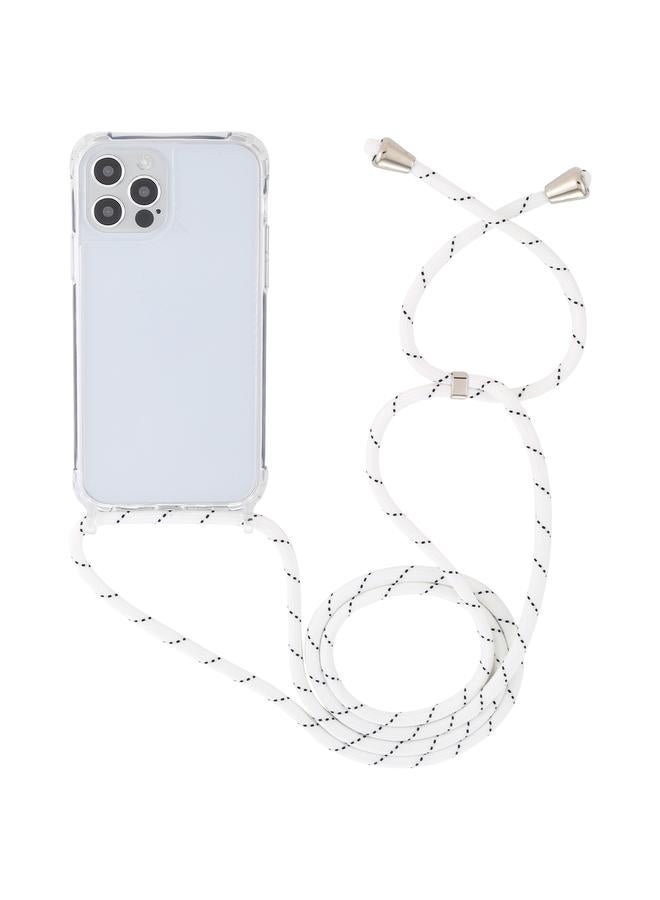 Zaboon Case For iPhone 13 mini Transparent Acrylic Airbag Shockproof Phone Protective Case with Lanyard - Image 2