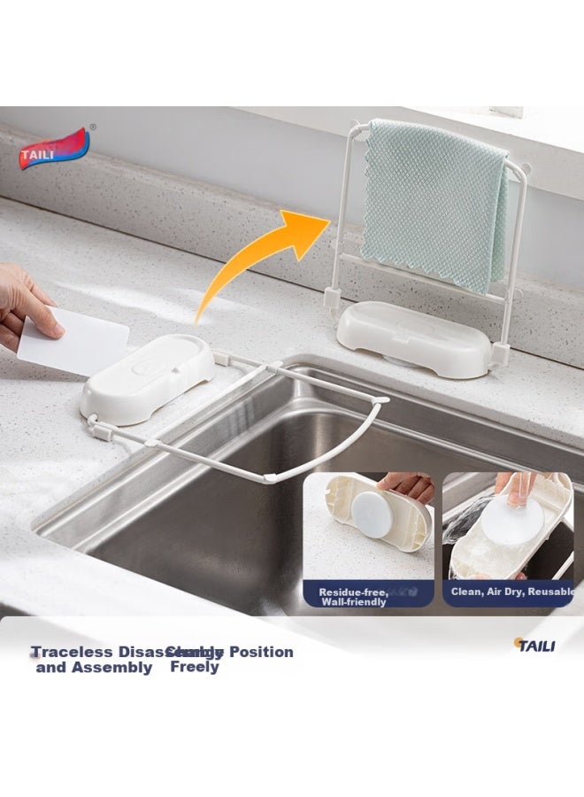 فلتر حوض المطبخ من تالي وحامل تخزين لحوض المطبخ، حوض غسل الخضار، حامل فلتر القمامة، قطعة واحدة