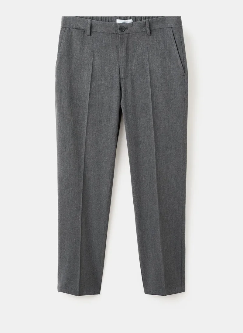 Mango Man  Bologna cropped slim-fit trousers for Men | Best Price UAE