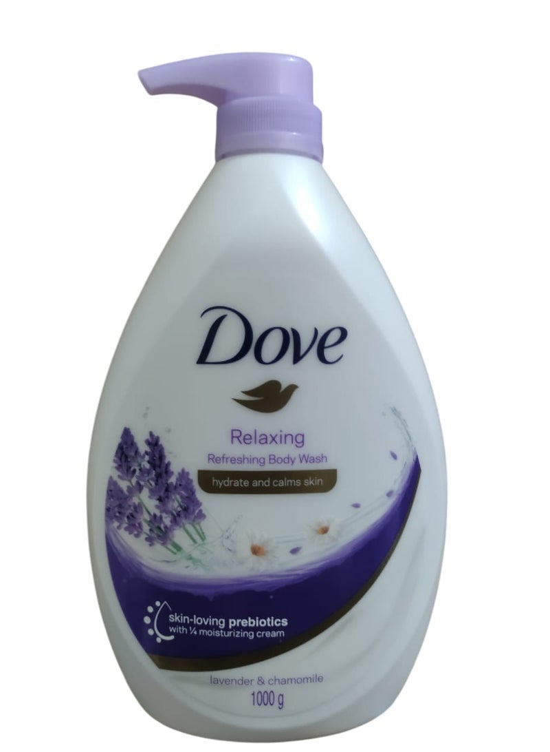 Dove Go Fresh Shower Gel Body Wash, Lavender and Chamomile 1000g Ounce Pump Bottle - Image 4