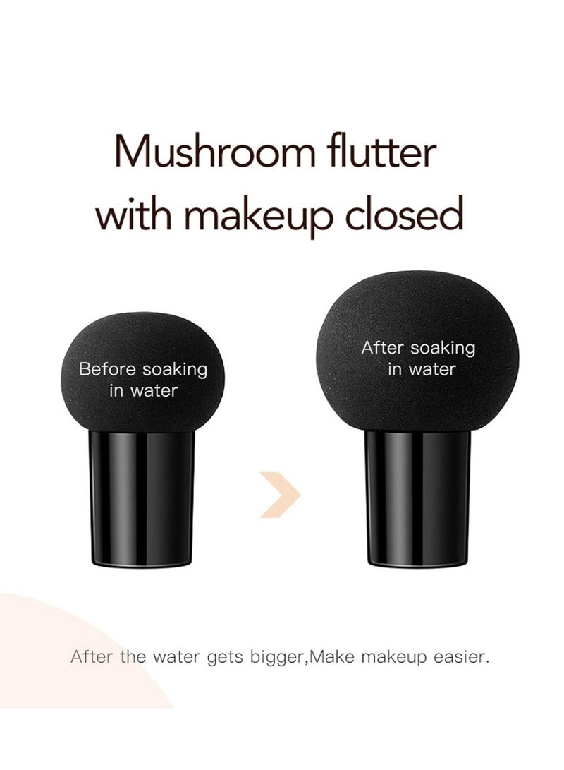 OCHEAL Mushroom Head Air Cushion CC Cream Foundation, Moisture Cushion CC Cream Full Coverage of Blemishe, Even Skin Tone Makeup Base Primer, Long Lasting Waterproof Air Cushion CC Cream (Natural) - Image 4