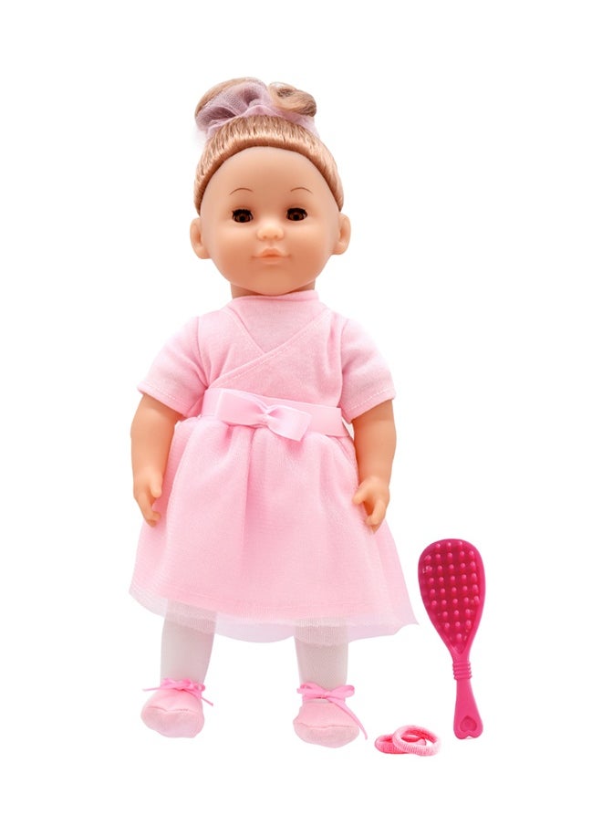 dolls world Charlotte 14 inch Soft Doll Sleeping Eyes With Hair & Accessories from Peterkin gift for kids of Age above 18 months  - Image 3