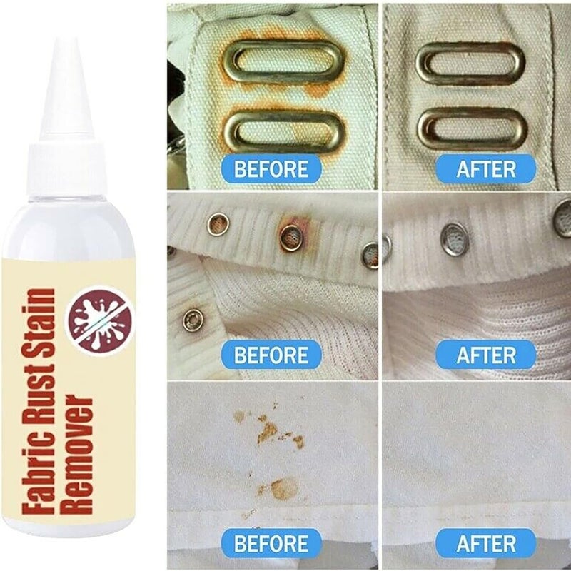 Fabric Rust Stain Remover (100ml), Strong Waterless Cleaner for Clothes – Emergency Stain Rescue and Laundry Cleansing Agent – Effective Rust and Stain Remover for Garments - Image 4