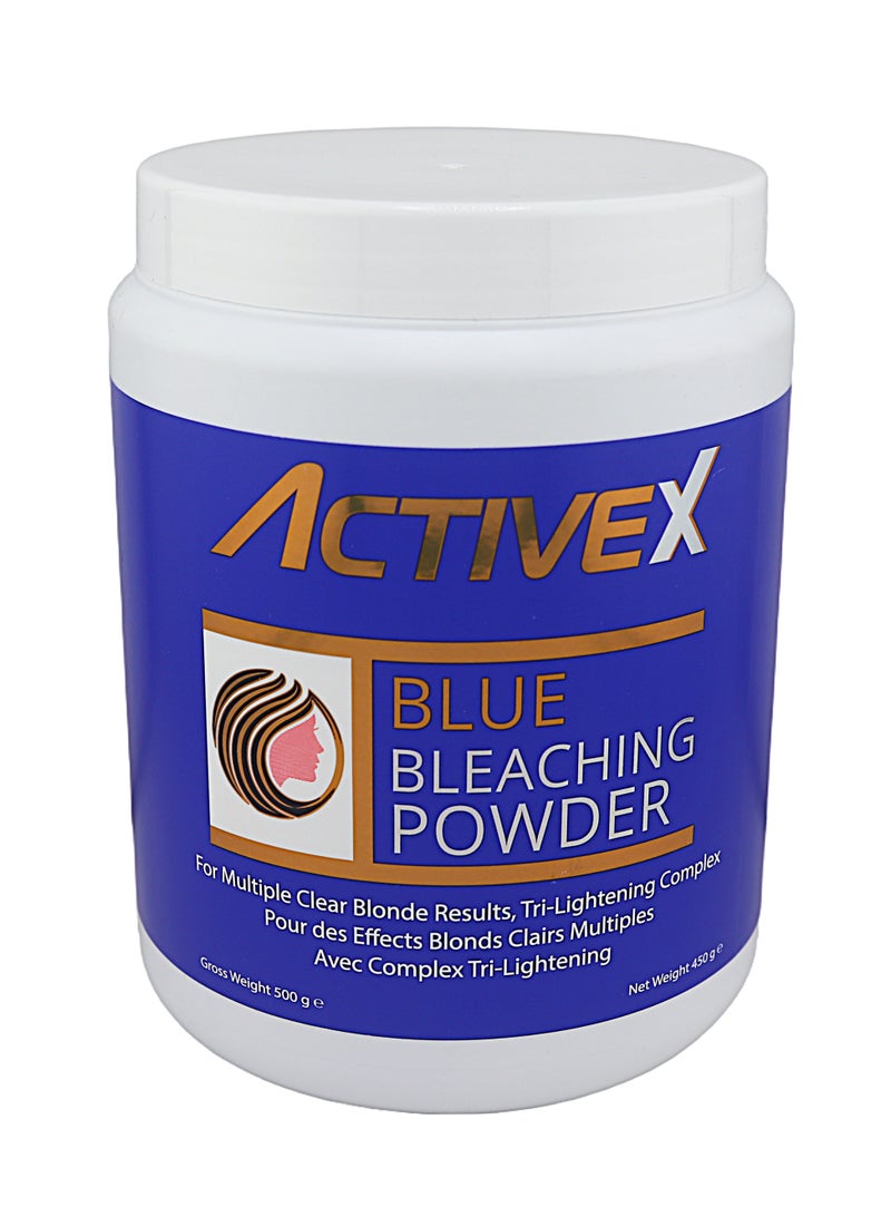 ActiveX Blue Hair Bleaching Powder 450g – Professional Hair Lightening & Whitening Powder for Salon & Home Use - Image 1