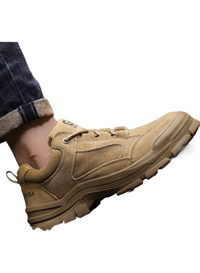 JUNBU Safety Shoes For Men, Winter Steel Toe Cap, Anti-Smashing, Anti-Puncture, Wear-Resistant, Lightweight, Welding Work Safety Functional Shoes 3115L-1 Size 41 - Image 1