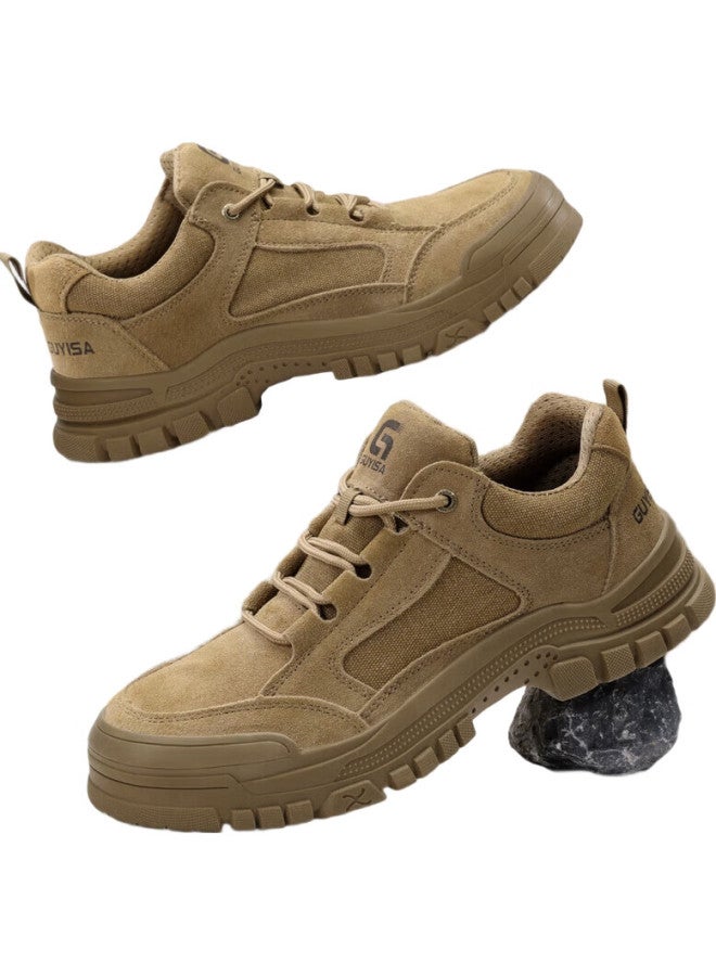 JUNBU Safety Shoes For Men, Winter Steel Toe Cap, Anti-Smashing, Anti-Puncture, Wear-Resistant, Lightweight, Welding Work Safety Functional Shoes 3115L-1 Size 41 - Image 2