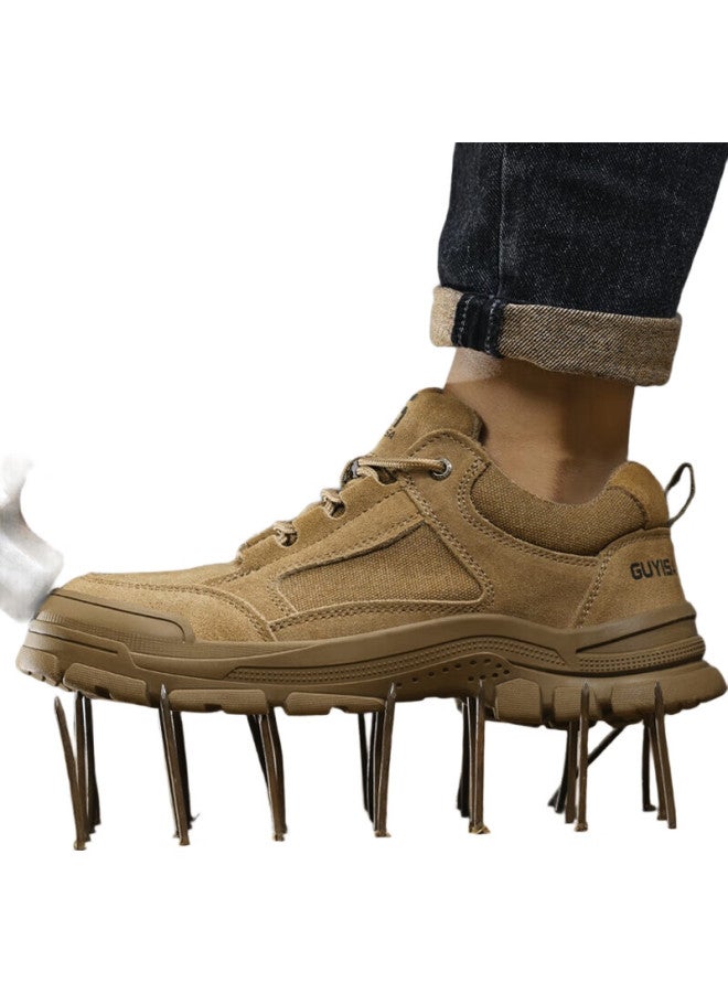 JUNBU Safety Shoes For Men, Winter Steel Toe Cap, Anti-Smashing, Anti-Puncture, Wear-Resistant, Lightweight, Welding Work Safety Functional Shoes 3115L-1 Size 41 - Image 3