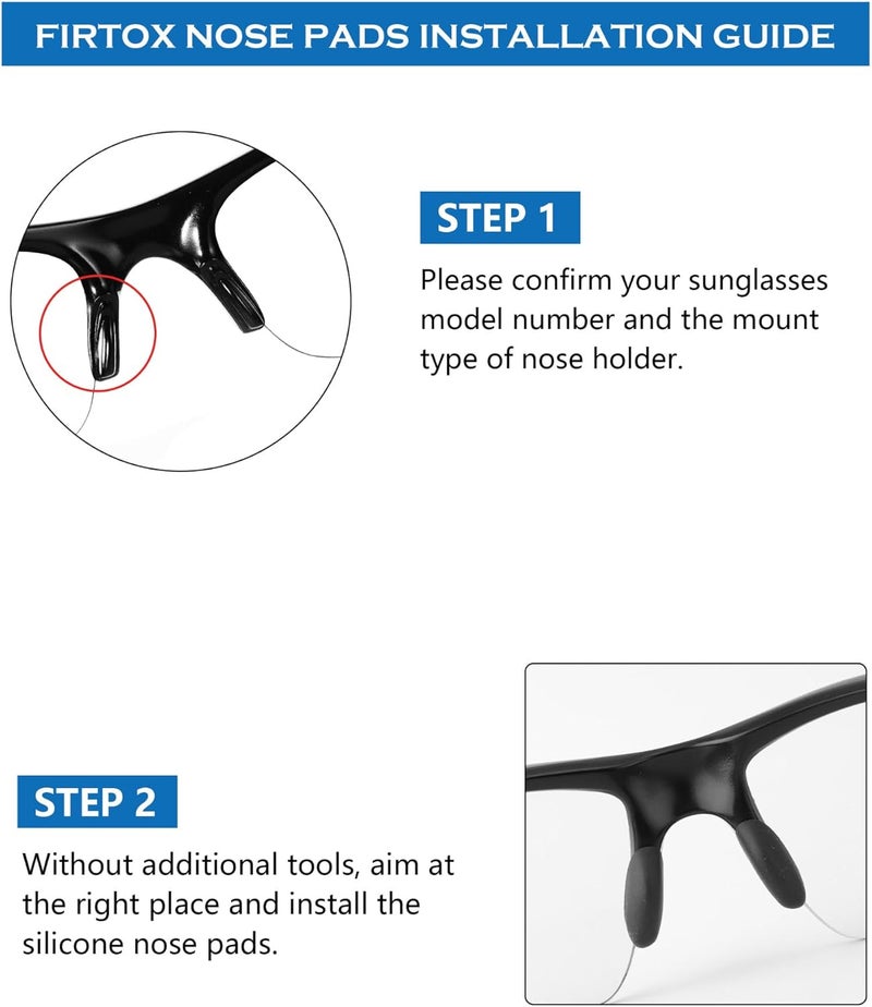 Highprecisionoptics Replacement Nosepieces Nose Pads for Oakley Flak Draft OO9364 | Flak 2.0 009295 | Flak Jacket | Commit SQ 009086 Sunglass - Image 4