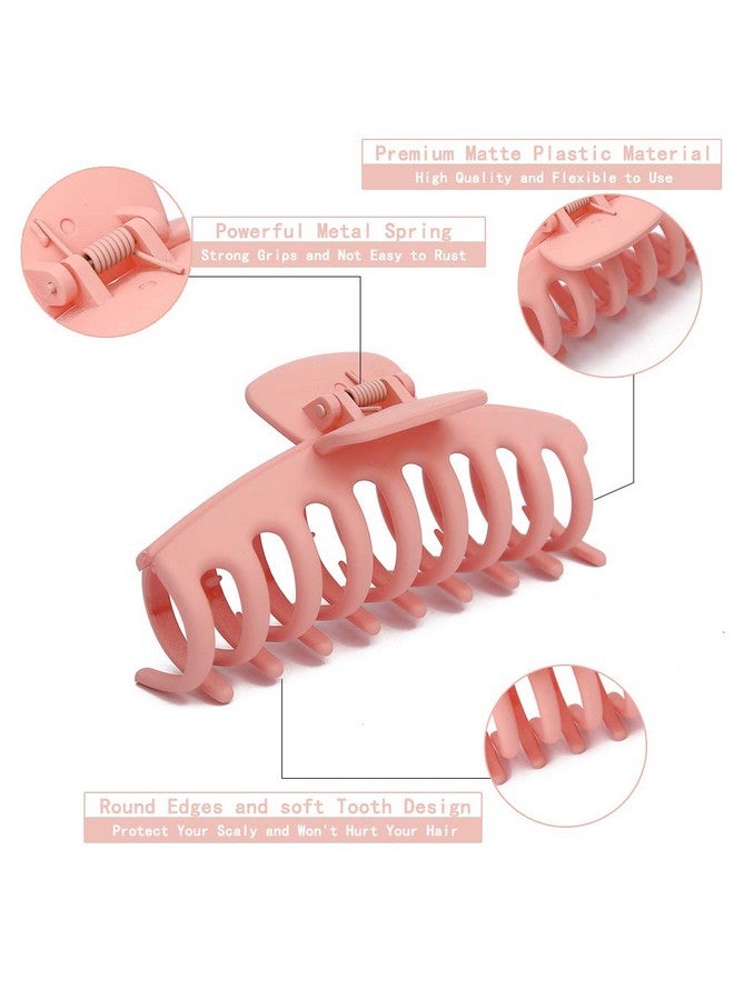 Yanwenx 8 Pcs Hair Clips Large Claw Hair Clips for Thick Hair No Slip, Strong Hold Big Hair Claw Banana Hair Claw Clips for Women and Girls Hair Accessories Gifts - Image 2