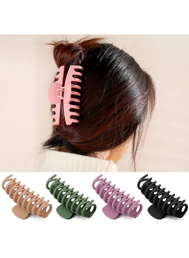 Yanwenx 8 Pcs Hair Clips Large Claw Hair Clips for Thick Hair No Slip, Strong Hold Big Hair Claw Banana Hair Claw Clips for Women and Girls Hair Accessories Gifts - Image 4
