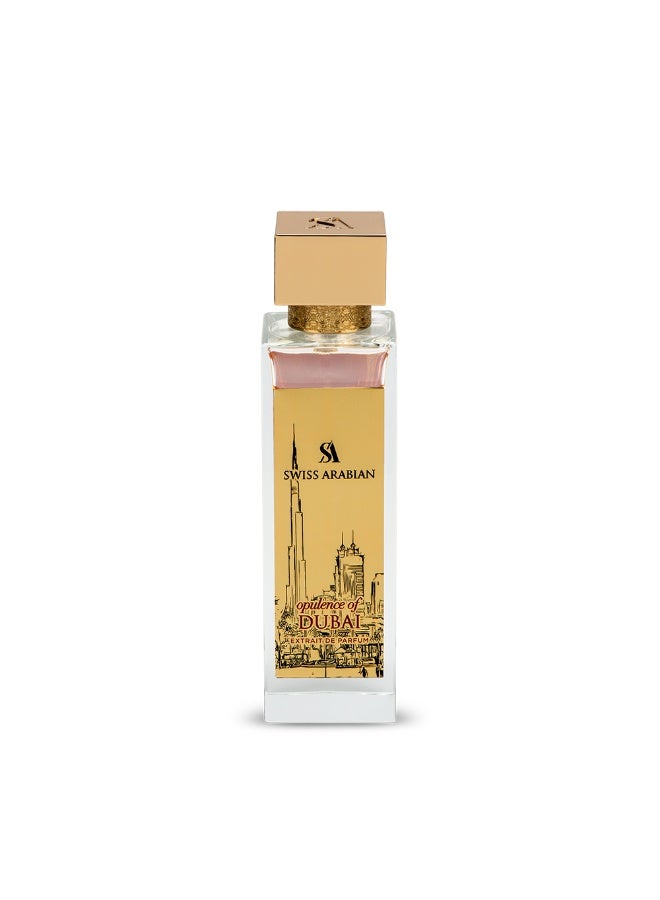 SWISS ARABIAN فخامة دبي إكستراكت دو بارفان، 100 مل، عطر بجودة ممتازة، عطر للنساء والرجال، مزيج فاخر حار، حلو، وخشبي للرجال والنساء - Image 1