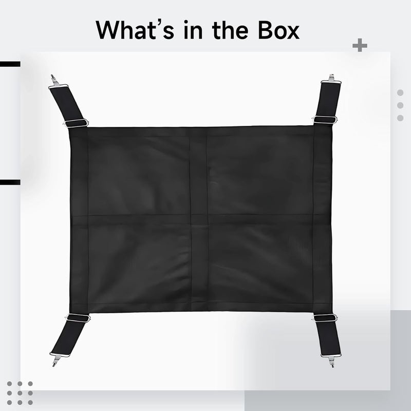Horse Stall Guard 27 X 19 in, Oxford Cloth Protective Fence, Adjustable 8.3-15.4 in, Black, Horse Stall Accessories - Image 5
