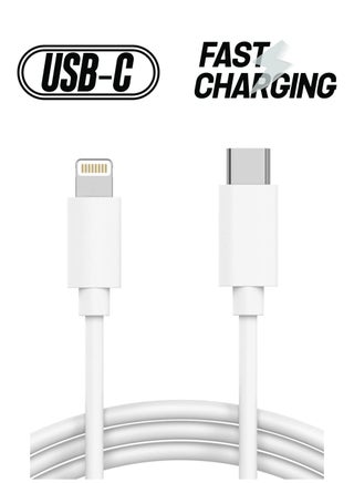 USB C to Lightning Cable [MFi Certified] Compatible with iPhone 13 Pro Max/12/11 Pro/X/XS/XR/8 Plus/AirPods Pro, Supports Power Delivery, 1M, White - pzsku/ZB77EA0694D995A1D08B0Z/45/_/1738233387/c57ec480-28ee-4c7f-81e3-27f472e9fd47