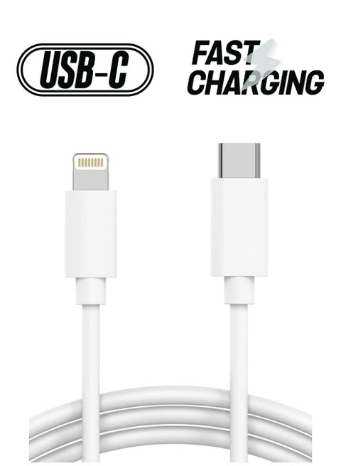 USB C to Lightning Cable [MFi Certified] Compatible with iPhone 13 Pro Max/12/11 Pro/X/XS/XR/8 Plus/AirPods Pro, Supports Power Delivery, 1M, White