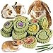 Sofier 12Pcs Timothy Hay Treats Rabbit Toys Bunny Toys Guinea Pig Natural Chews for Teeth Handmade Rabbit Chews and Treats Chinchilla Rat Hamster Gerbil - Image 3