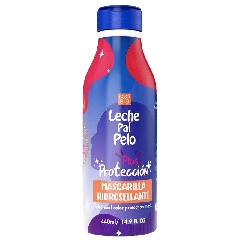 Leche Pal Pelo - Mask for protection of Colored or processed Hair, Quinoa, Avocado Oil, Rice Protein & Aloe. Nourish and Condition - 14.9oz.