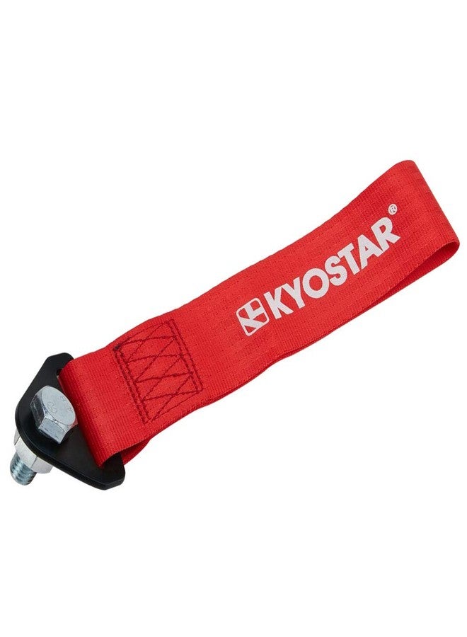 Kyostar Universal Racing Tow Strap for Front or Rear Bumper Towing Hooks (Red) - Image 3