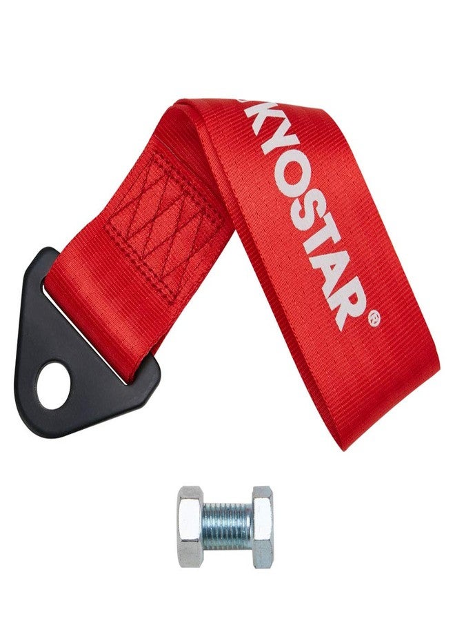 Kyostar Universal Racing Tow Strap for Front or Rear Bumper Towing Hooks (Red) - Image 5