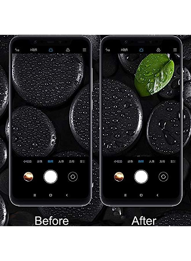 HuHa Tempered Glass Screen Protector Compatible 0.3mm 2.5D Round Edge Rear Camera Lens Tempered Glass Film for OPPO A9 - Image 4