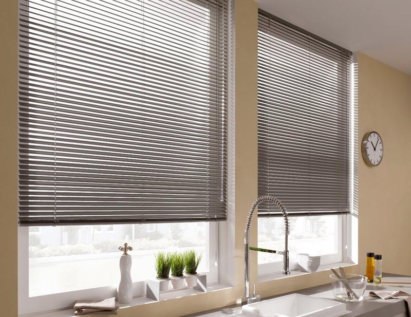 Gardinia Aluminium Venetian Blind, Wall and Ceiling Mounted, Mounting Kit Included, Aluminium Venetian Blind, Silver, 140 x 240 cm (LxH) - Image 2