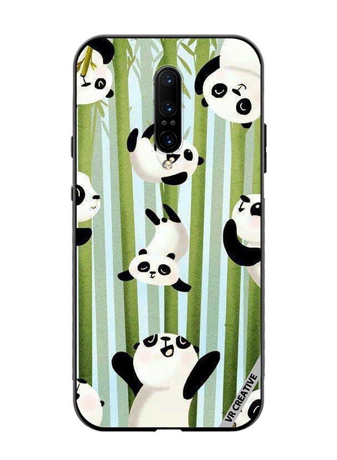 VR CREATIVE Protective Case Cover For OnePlus 7 Pro Bamboo Panda Design Multicolour - Image 1
