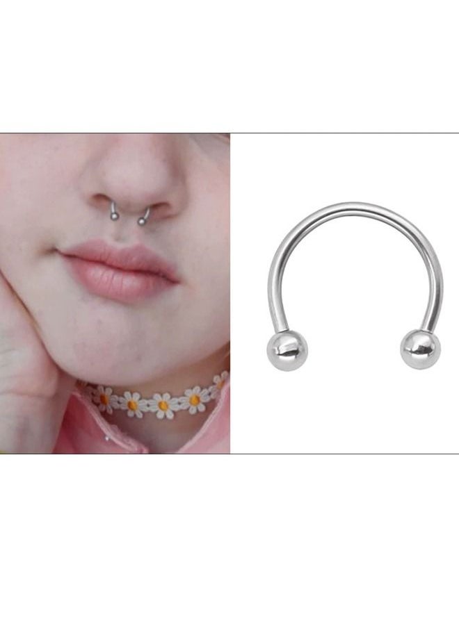 Generic - 4 Pieces of fashionable spherical nose piercing earrings for nose decoration - Image 1