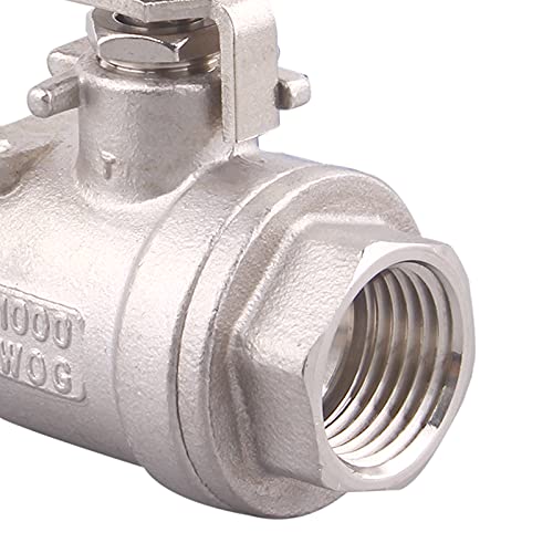 GOVALVE 2-PC Ball Valve Stainless Steel - 1/2" NPT Female Full Port Ball Valve For water oil and gas - Image 3