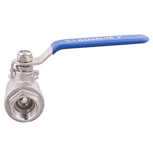 GOVALVE 2-PC Ball Valve Stainless Steel - 1/2" NPT Female Full Port Ball Valve For water oil and gas - Image 4