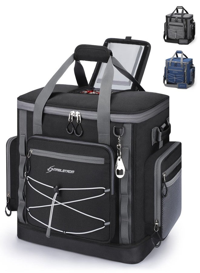 Maelstrom 80 Can Soft Sided Cooler Bag, Insulated Hard-Bottom, Leakproof, Portable, Gray - Image 1