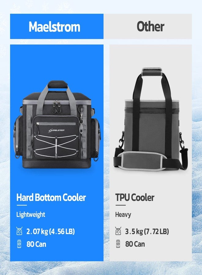 Maelstrom 80 Can Soft Sided Cooler Bag, Insulated Hard-Bottom, Leakproof, Portable, Gray - Image 3