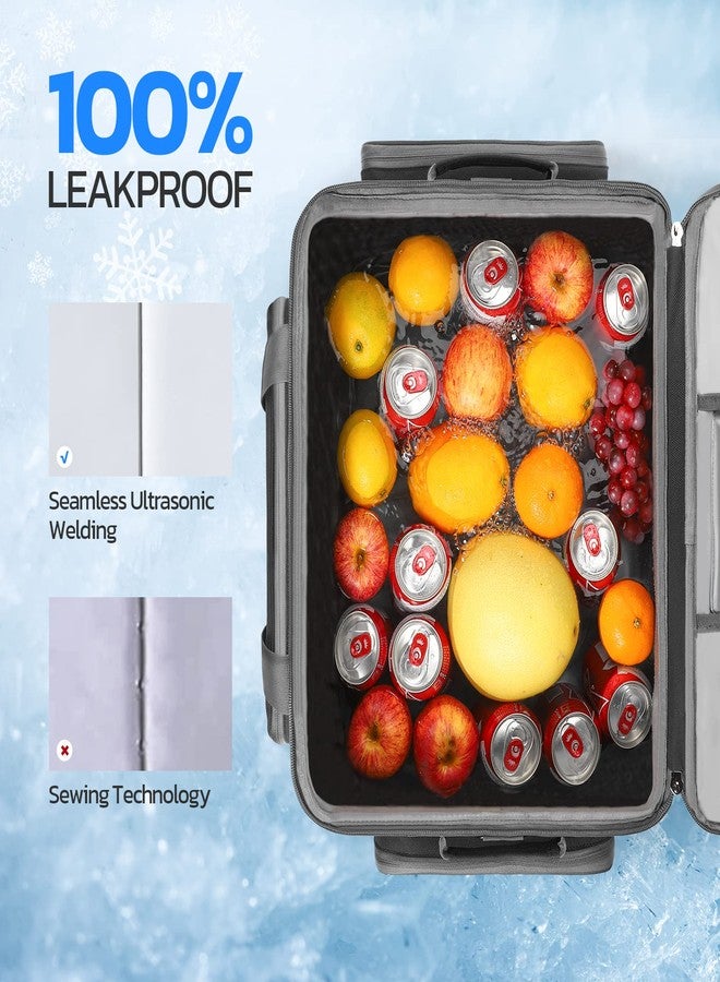 Maelstrom 80 Can Soft Sided Cooler Bag, Insulated Hard-Bottom, Leakproof, Portable, Gray - Image 5