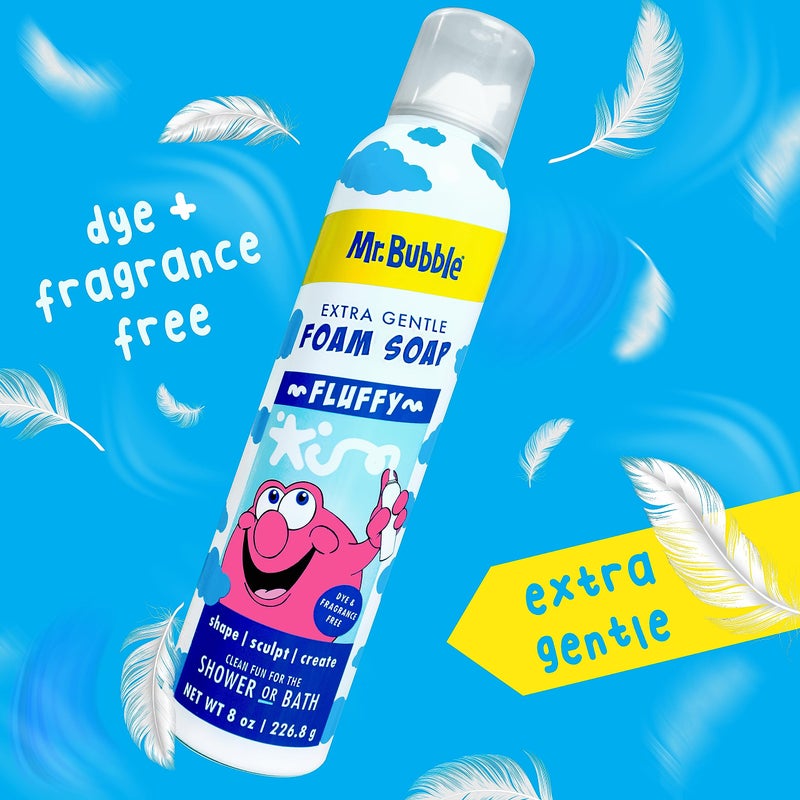 Mr. Bubble Extra Gentle Foam Soap - Fragrance Free Kids Hand and Body Wash 8OZ, Pack of 6 - Image 3