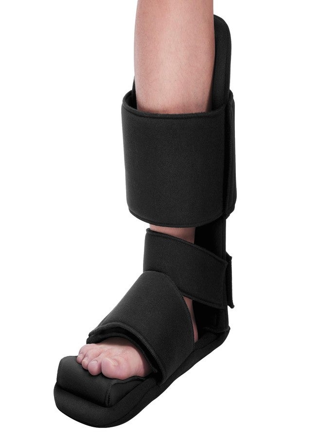 Estinko Plantar Fasciitis Night Splint – Adjustable Night Splint for Plantar Fasciitis Women & Men, Relieve Heel Pain, Achilles Tendonitis, Drop Foot Support Black Large - Image 1