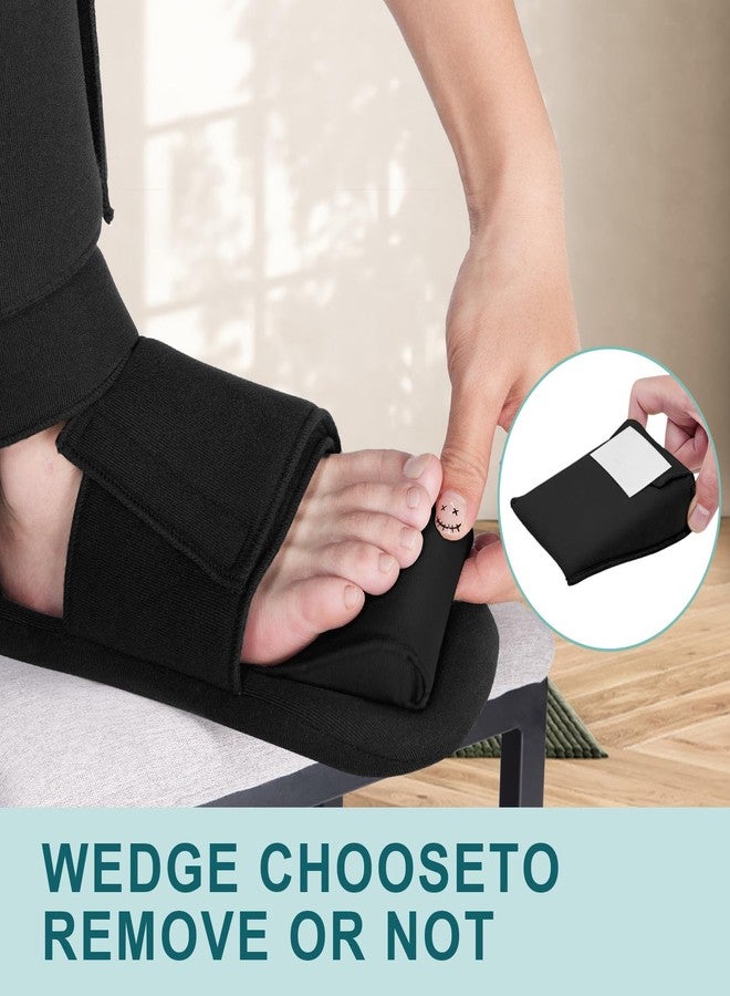 Estinko Plantar Fasciitis Night Splint – Adjustable Night Splint for Plantar Fasciitis Women & Men, Relieve Heel Pain, Achilles Tendonitis, Drop Foot Support Black Large - Image 4