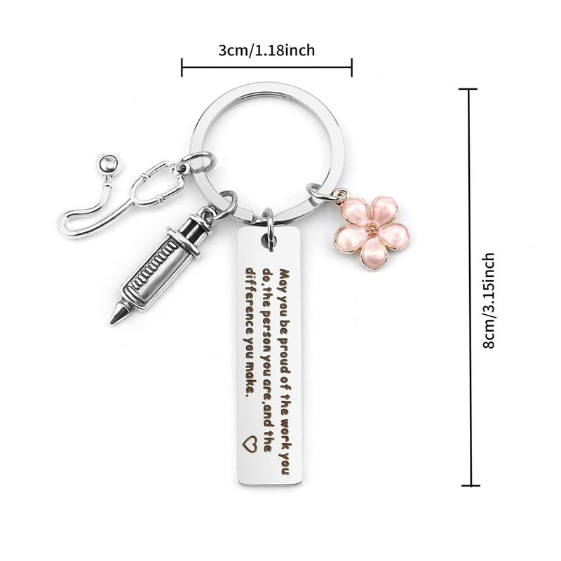 FFNMU Keychain Gift for Nurses - Graduation Appreciation Key Ring Accessory for Nursing Students and Medical Assistants - Birthday - Image 2
