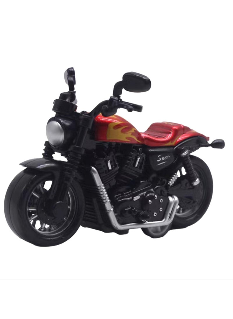 1:36 Red Pull Back Motorcycle Figures Model Ornaments Suitable For Collection And Gift - Image 1