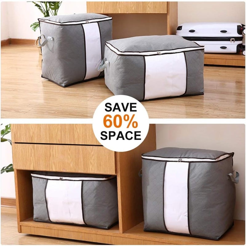 Storage Bags with Zips, Duvet Storage Bag - Large Storage Bags for Clothes - Bedding - Quilt - Blankets - Moving - Made of Better - Comfortable and No-Smell Fabric, Laundry - Image 3