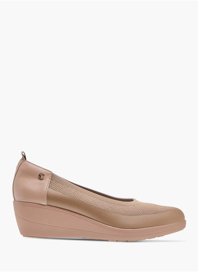 Le Confort Womens Textured Shoes With Wedge Heels  - Image 3