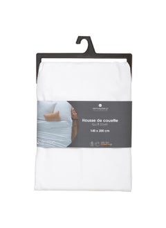 atmosphera 1 Person Carina Cotton Duvet Cover White 140 x 200 cm 178577Z  - Image 1