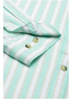 Peter England Peter England Men's Slim Fit Shirt (PCSFSSLFY88671_Aqua  - Image 3