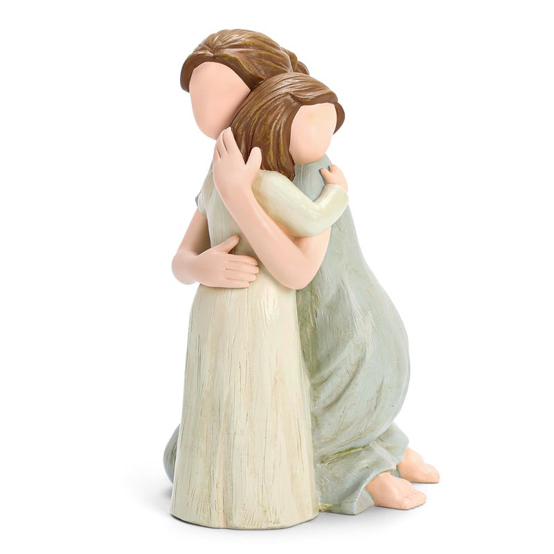 Hensonever Hensonever Mother and Daughter Figurine Sculpture Sculpted HandPainted Figure Love My Daughter Gift for Mothers Day Anniversary Birthday 