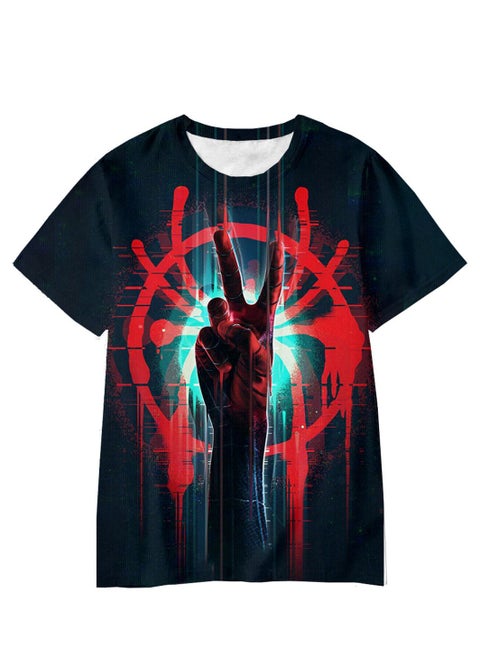 Spider-Man Across the Universe Handsome Loose Pullover T-shirt 3D digital printing personalized breathable T-shirt