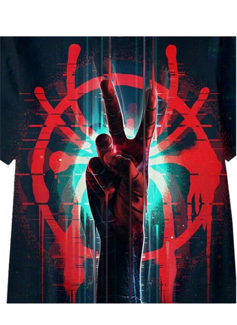 Generic - Spider-Man Across the Universe Handsome Loose Pullover T-shirt 3D digital printing personalized breathable T-shirt - Image 1