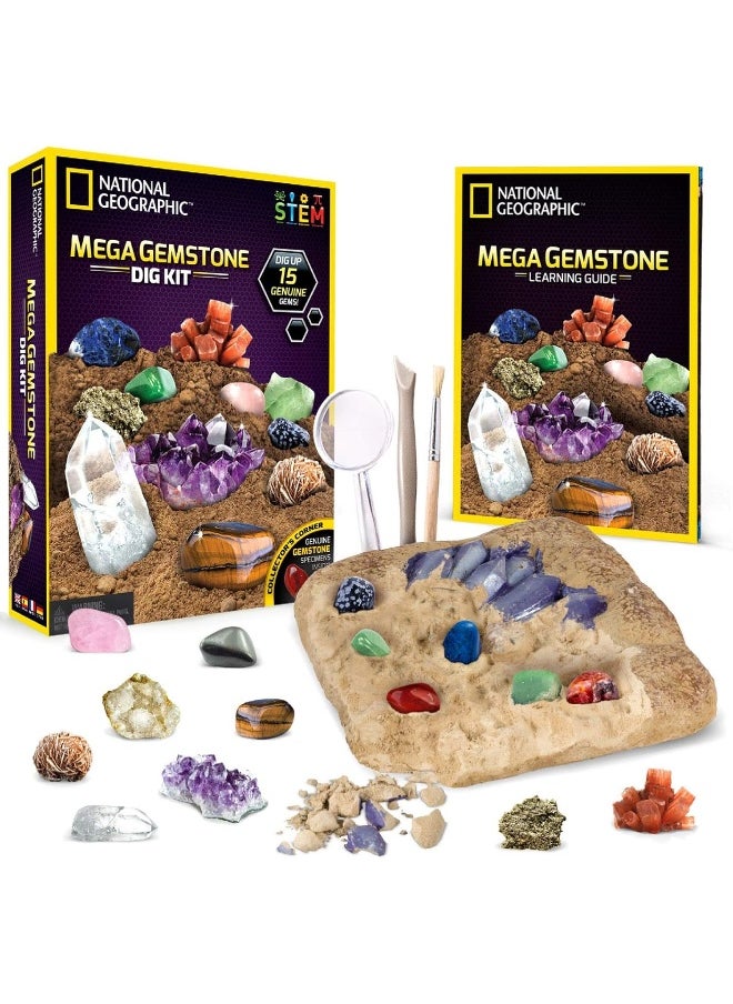 NATIONAL GEOGRAPHIC - National Geographic Mega Gemstone Dig Kit - Image 1